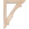 Ekena Millwork Balboa Slat Smooth Bracket w/ Offset Brace, Douglas Fir, 5 1/2"W x 26"D x 34"H BKT0604X26X34BOA06SDF - alternate 2